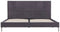 vidaXL - Bedframe - zonder - matras - stof - 135x190 - cm - grijs