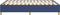 vidaXL - Bedframe - zonder - matras - stof - blauw - 140x190 - cm