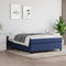 vidaXL - Bedframe - zonder - matras - stof - blauw - 140x190 - cm