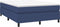 vidaXL - Bedframe - zonder - matras - stof - blauw - 140x190 - cm