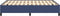 vidaXL - Bedframe - zonder - matras - stof - blauw - 140x190 - cm