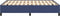 vidaXL - Bedframe - zonder - matras - stof - blauw - 140x190 - cm