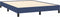 vidaXL - Bedframe - zonder - matras - stof - blauw - 140x190 - cm
