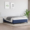 vidaXL - Bedframe - zonder - matras - stof - blauw - 140x200 - cm