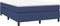 vidaXL - Bedframe - zonder - matras - stof - blauw - 140x200 - cm