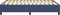 vidaXL - Bedframe - zonder - matras - stof - blauw - 140x200 - cm