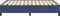 vidaXL - Bedframe - zonder - matras - stof - blauw - 140x200 - cm