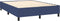 vidaXL - Bedframe - zonder - matras - stof - blauw - 140x200 - cm