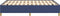 vidaXL - Bedframe - zonder - matras - stof - blauw - 140x200 - cm