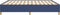 vidaXL - Bedframe - zonder - matras - stof - blauw - 160x200 - cm