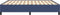 vidaXL - Bedframe - zonder - matras - stof - blauw - 160x200 - cm