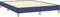 vidaXL - Bedframe - zonder - matras - stof - blauw - 160x200 - cm