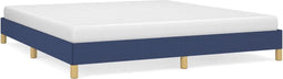 vidaXL - Bedframe - zonder - matras - stof - blauw - 180x200 - cm