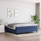 vidaXL - Bedframe - zonder - matras - stof - blauw - 180x200 - cm