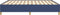 vidaXL - Bedframe - zonder - matras - stof - blauw - 180x200 - cm