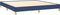 vidaXL - Bedframe - zonder - matras - stof - blauw - 180x200 - cm