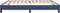 vidaXL - Bedframe - zonder - matras - stof - blauw - 200x200 - cm