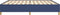 vidaXL - Bedframe - zonder - matras - stof - blauw - 200x200 - cm