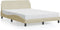 vidaXL - Bedframe - zonder - matras - stof - crèmekleurig - 140x200 - cm