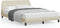 vidaXL - Bedframe - zonder - matras - stof - crèmekleurig - 140x200 - cm