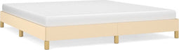 vidaXL - Bedframe - zonder - matras - stof - crèmekleurig - 180x200 - cm