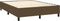vidaXL - Bedframe - zonder - matras - stof - donkerbruin - 140x190 - cm