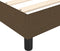 vidaXL - Bedframe - zonder - matras - stof - donkerbruin - 180x200 - cm