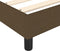 vidaXL - Bedframe - zonder - matras - stof - donkerbruin - 200x200 - cm