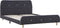vidaXL - Bedframe - zonder - matras - stof - donkergrijs - 135x190 - cm