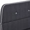 vidaXL - Bedframe - zonder - matras - stof - donkergrijs - 135x190 - cm