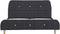 vidaXL - Bedframe - zonder - matras - stof - donkergrijs - 135x190 - cm