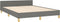 vidaXL - Bedframe - zonder - matras - stof - donkergrijs - 140x190 - cm