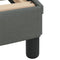 vidaXL - Bedframe - zonder - matras - stof - donkergrijs - 140x190 - cm