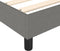vidaXL - Bedframe - zonder - matras - stof - donkergrijs - 140x200 - cm