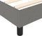 vidaXL - Bedframe - zonder - matras - stof - donkergrijs - 140x200 - cm