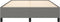 vidaXL - Bedframe - zonder - matras - stof - donkergrijs - 140x200 - cm