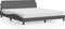 vidaXL - Bedframe - zonder - matras - stof - donkergrijs - 160x200 - cm
