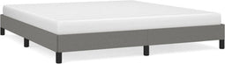 vidaXL - Bedframe - zonder - matras - stof - donkergrijs - 180x200 - cm