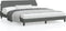 vidaXL - Bedframe - zonder - matras - stof - donkergrijs - 180x200 - cm