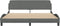 vidaXL - Bedframe - zonder - matras - stof - donkergrijs - 180x200 - cm