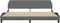 vidaXL - Bedframe - zonder - matras - stof - donkergrijs - 200x200 - cm