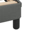 vidaXL - Bedframe - zonder - matras - stof - donkergrijs - 200x200 - cm