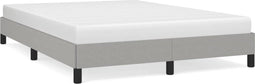 vidaXL - Bedframe - zonder - matras - stof - lichtgrijs - 140x190 - cm