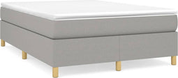 vidaXL - Bedframe - zonder - matras - stof - lichtgrijs - 140x200 - cm