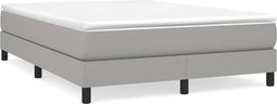 vidaXL - Bedframe - zonder - matras - stof - lichtgrijs - 140x200 - cm