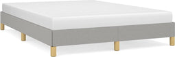 vidaXL - Bedframe - zonder - matras - stof - lichtgrijs - 140x200 - cm