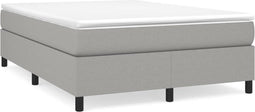 vidaXL - Bedframe - zonder - matras - stof - lichtgrijs - 140x200 - cm
