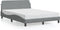 vidaXL - Bedframe - zonder - matras - stof - lichtgrijs - 140x200 - cm