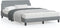 vidaXL - Bedframe - zonder - matras - stof - lichtgrijs - 140x200 - cm