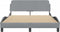 vidaXL - Bedframe - zonder - matras - stof - lichtgrijs - 140x200 - cm